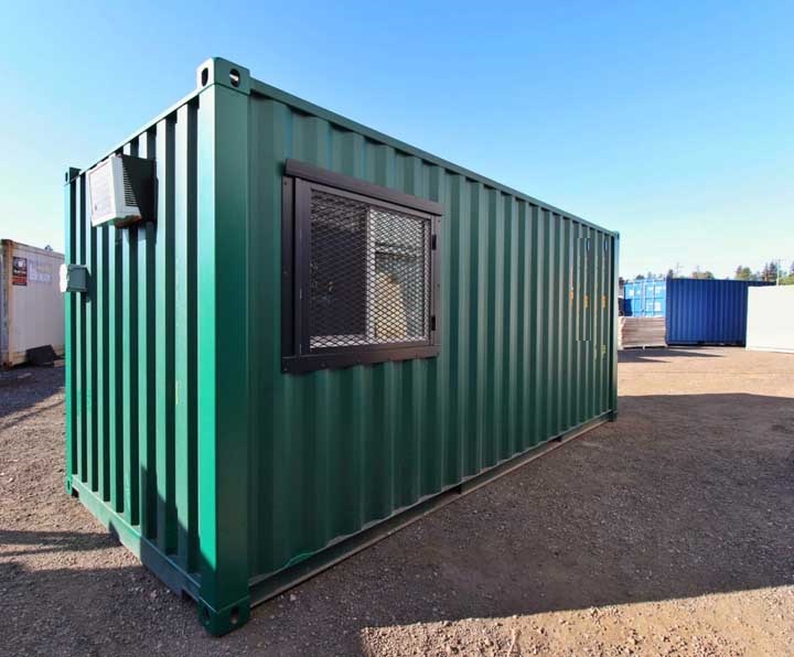 7′ Office Container + Storage Locker - Allied Container Services PTY LTD