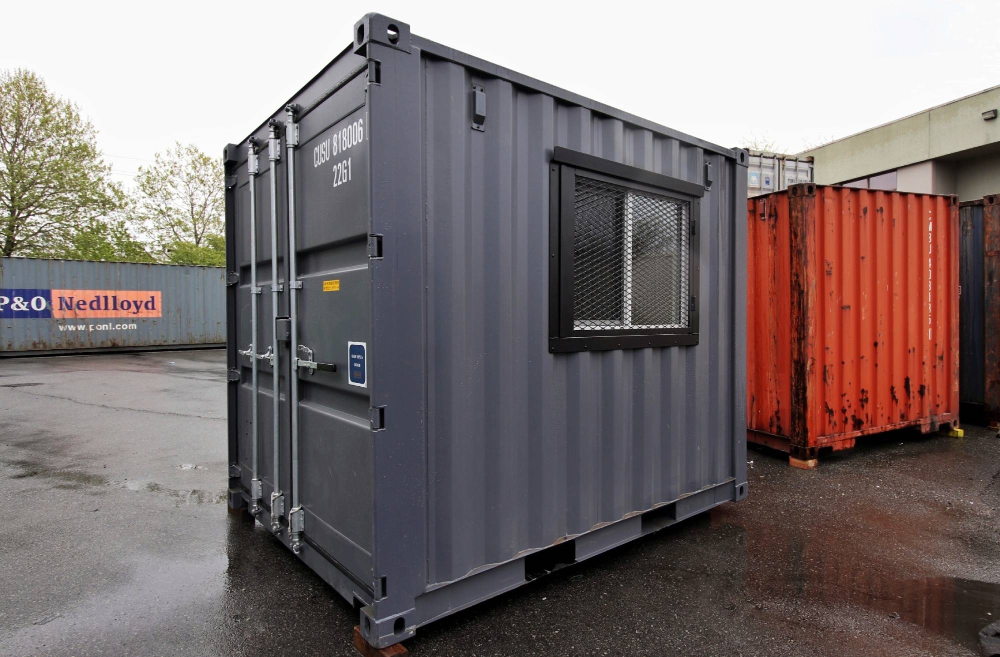 10’ Office CUBE – Wood Finished - Allied Container Services PTY LTD